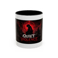 Quiet Violence Gothic Coffee Mug — Dark Horror Artwork Accent Mug (11/15 oz)