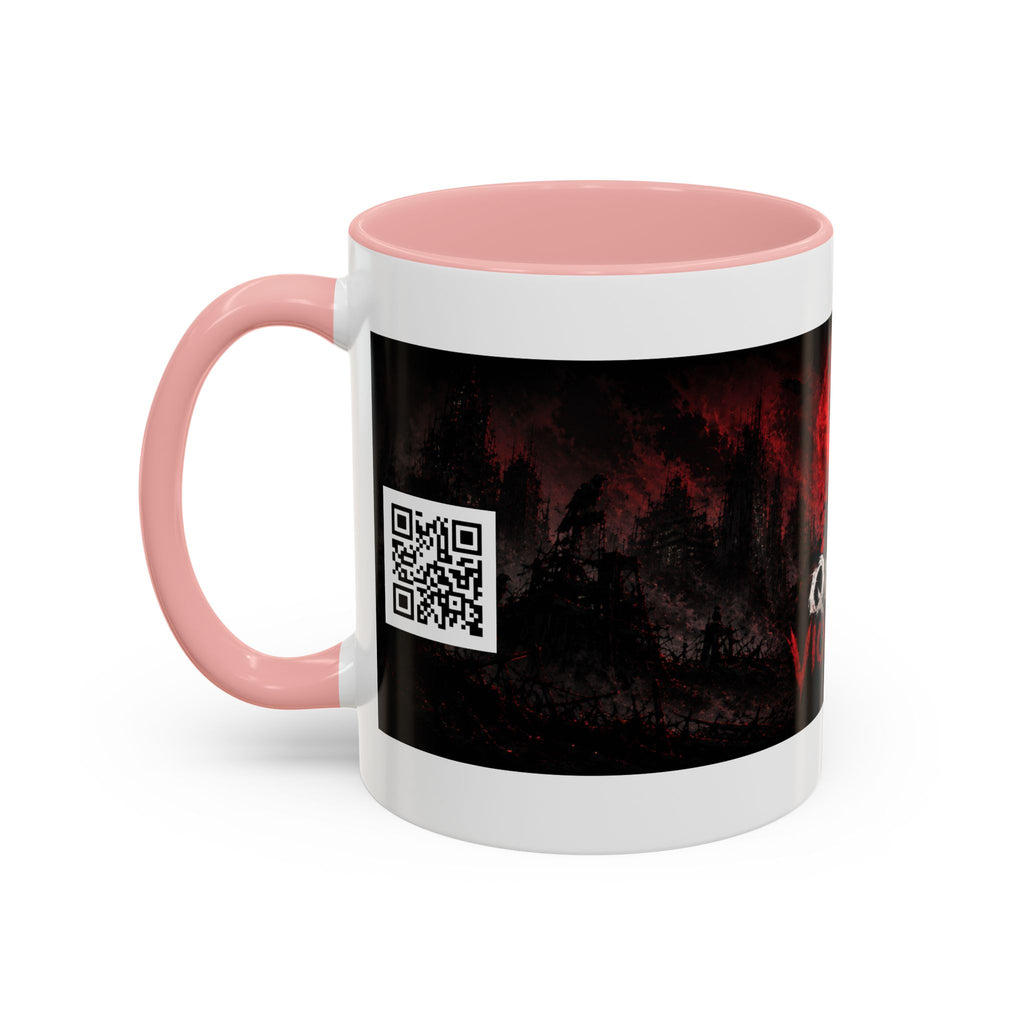Quiet Violence Gothic Coffee Mug — Dark Horror Artwork Accent Mug (11/15 oz)
